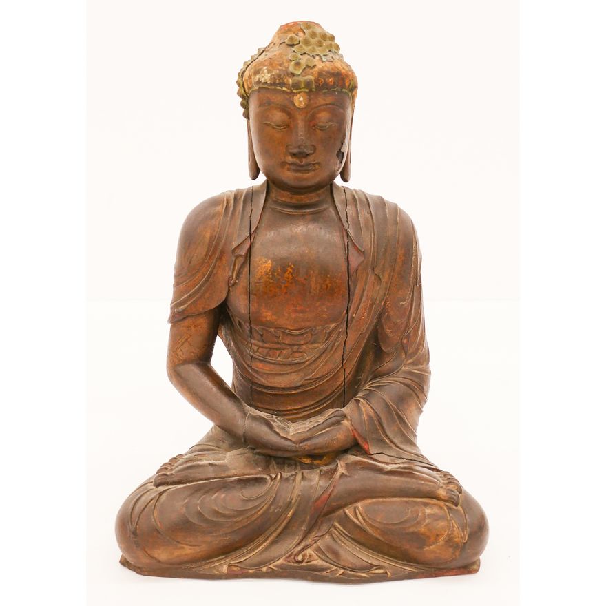 Rare Chinese Yuan Dry Lacquer Buddha