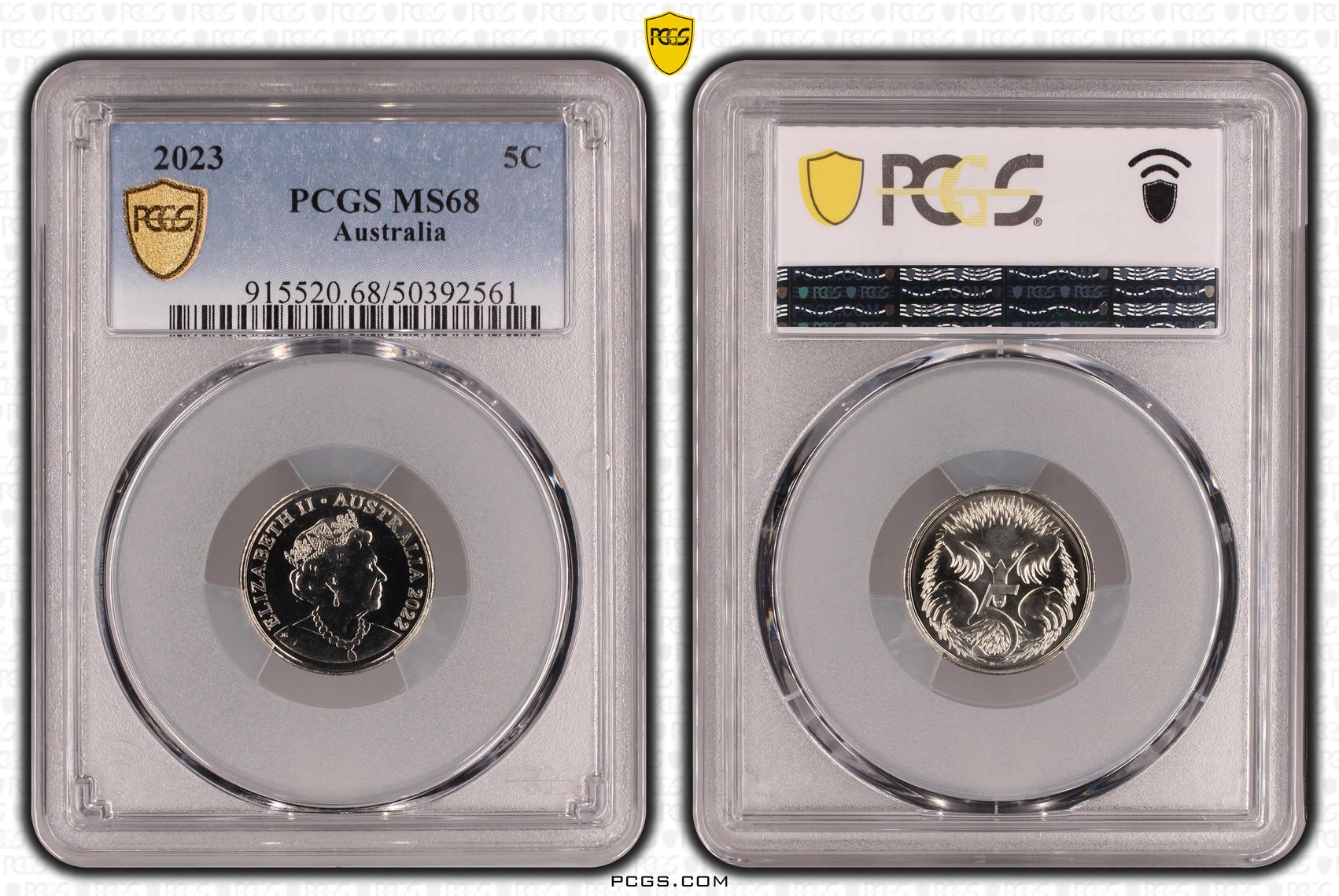 , Five Cent, 2023, PCGS MS68