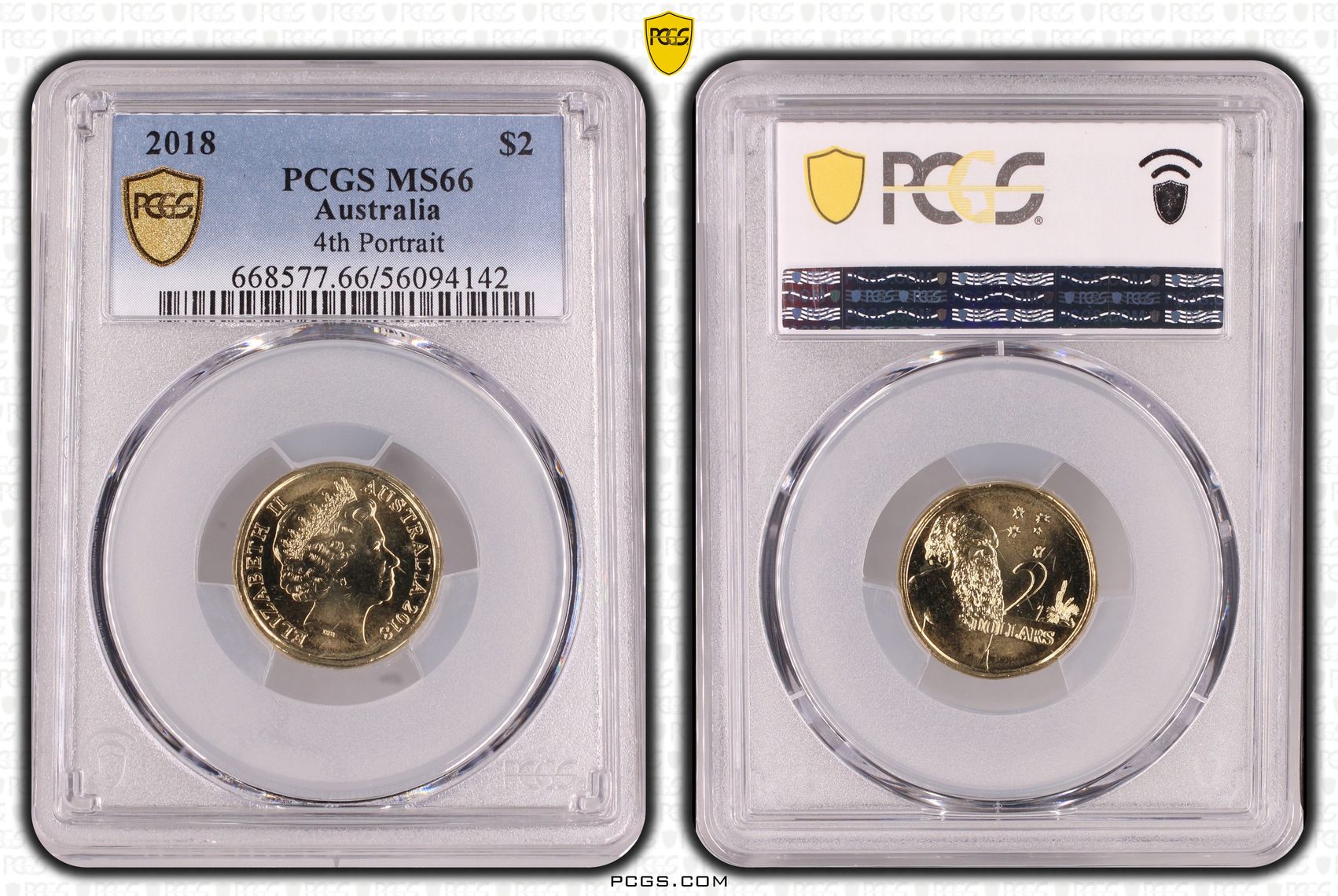 4th Portrait, Two Dollar, 2018, PCGS MS66