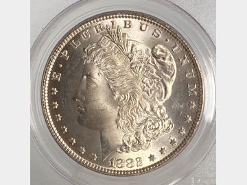 1882 USA 'Philadelphia Mint' Morgan Silver Dollar PCGS MS64
