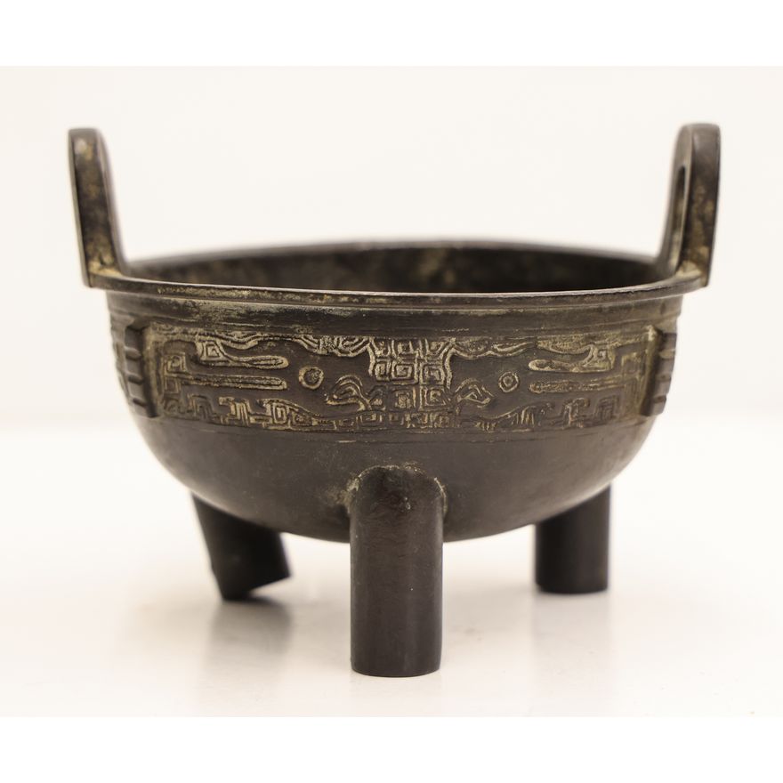 Chinese Ming Bronze Archaic Censer