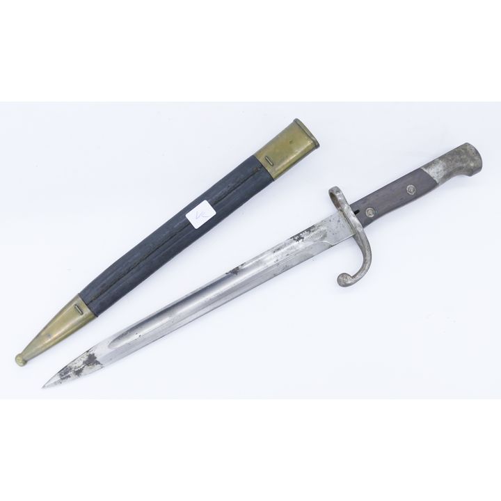 W.K. & Cie Solingen Bayonet with Sheath- Matching Numbers- 0603- 18''
