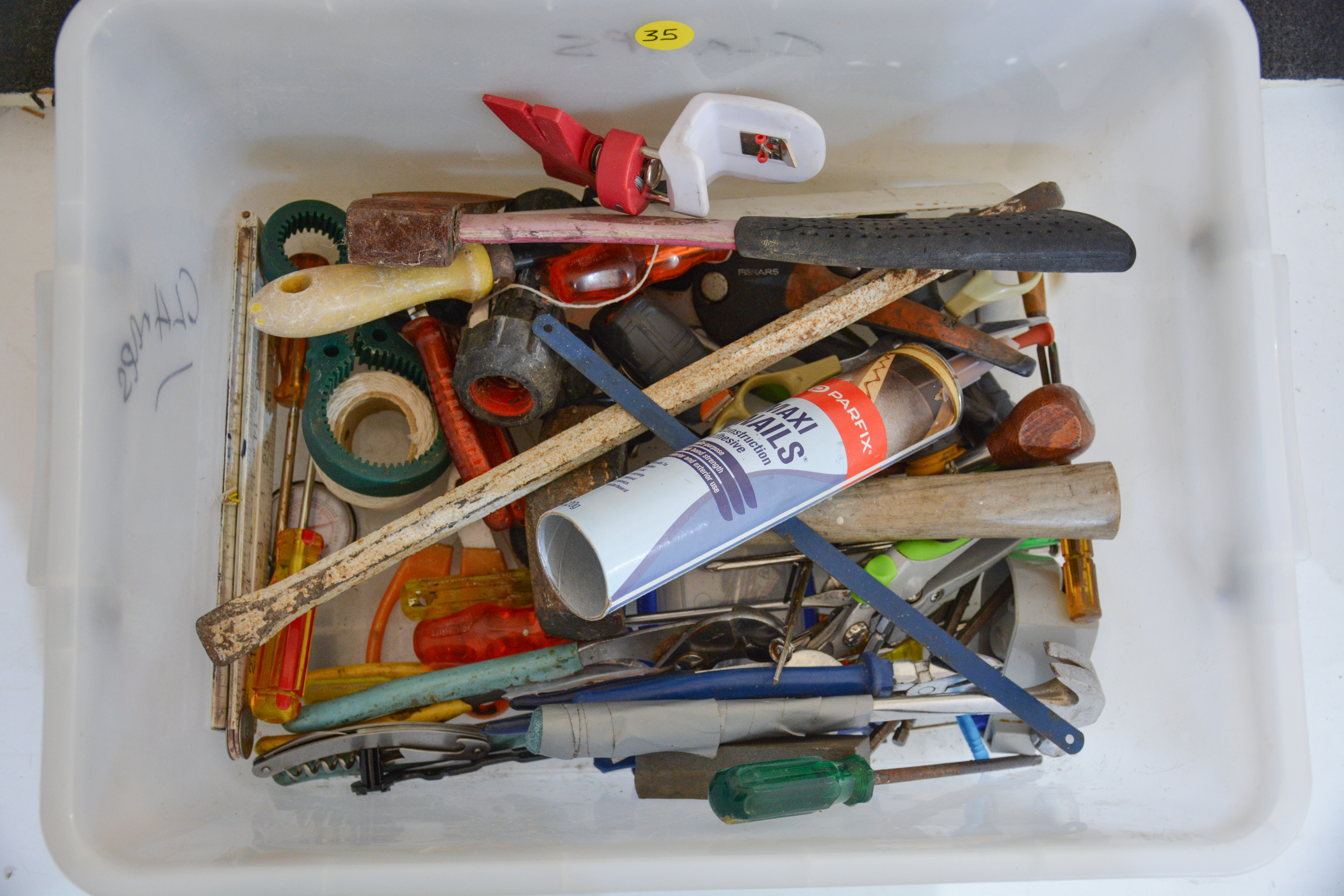 Container of Tools etc — sold at auction in New Zealand for $10