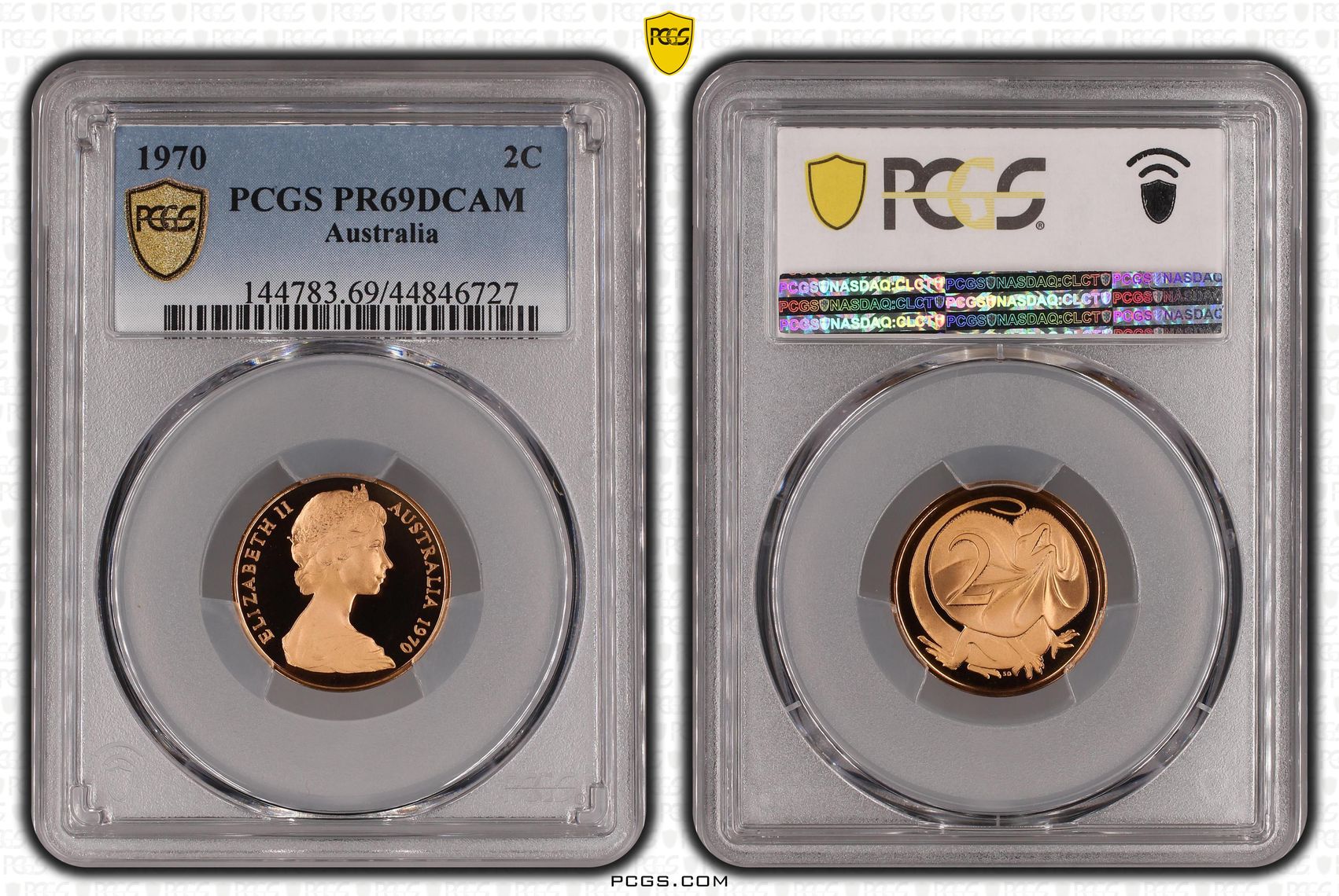 1970 Australia Two Cent, 2c PCGS - PR69DCAM -727