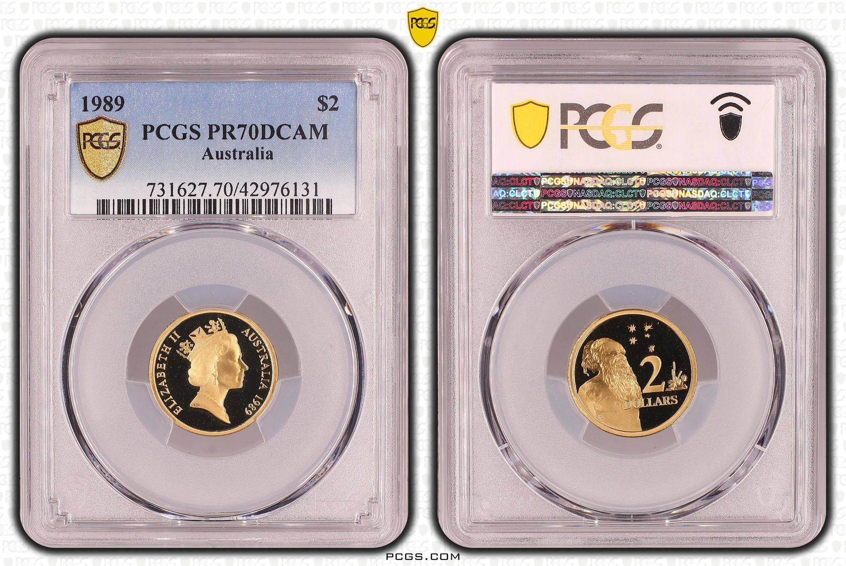 1989 Australia Two Dollar, $2 PCGS - PR70DCAM POP 15/0 -131