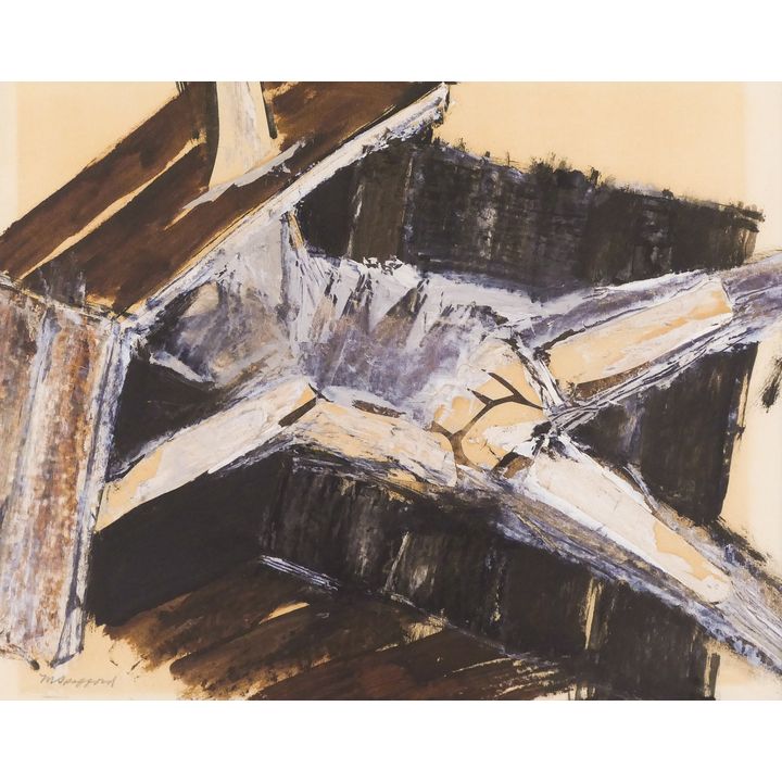 Michael Spafford ''Origin Myth'' Mixed Media on Paper
