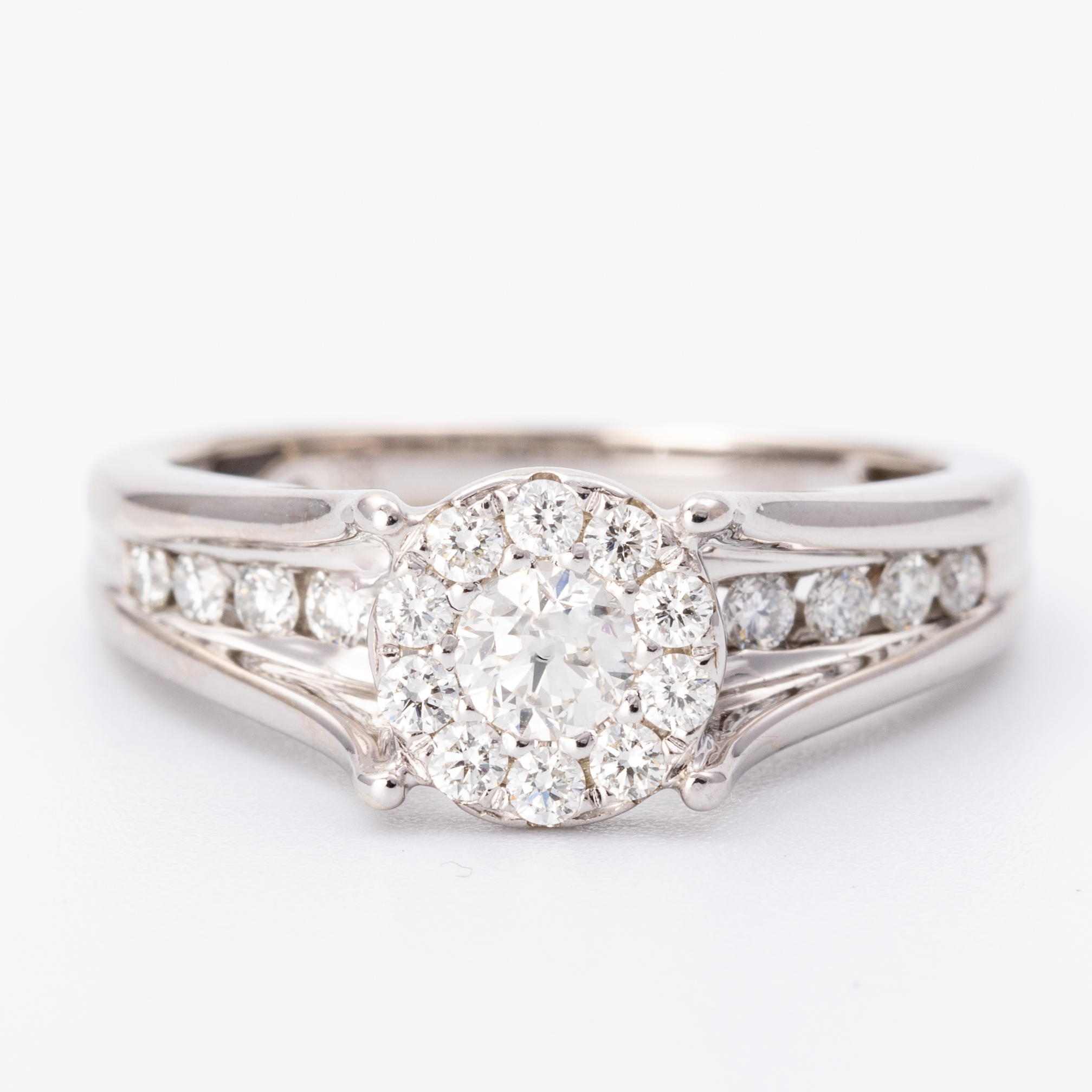 0.50 Carat Diamond Cluster Ring 18ct Gold