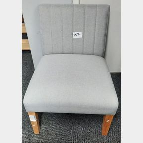 GEORGE AND MASON - PATRICIA ACCENT CHAIR - LIGHT GREY