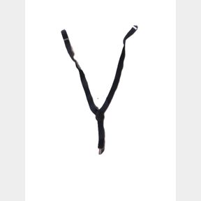 Adjustable Solid Straight Clip Suspenders - Black -