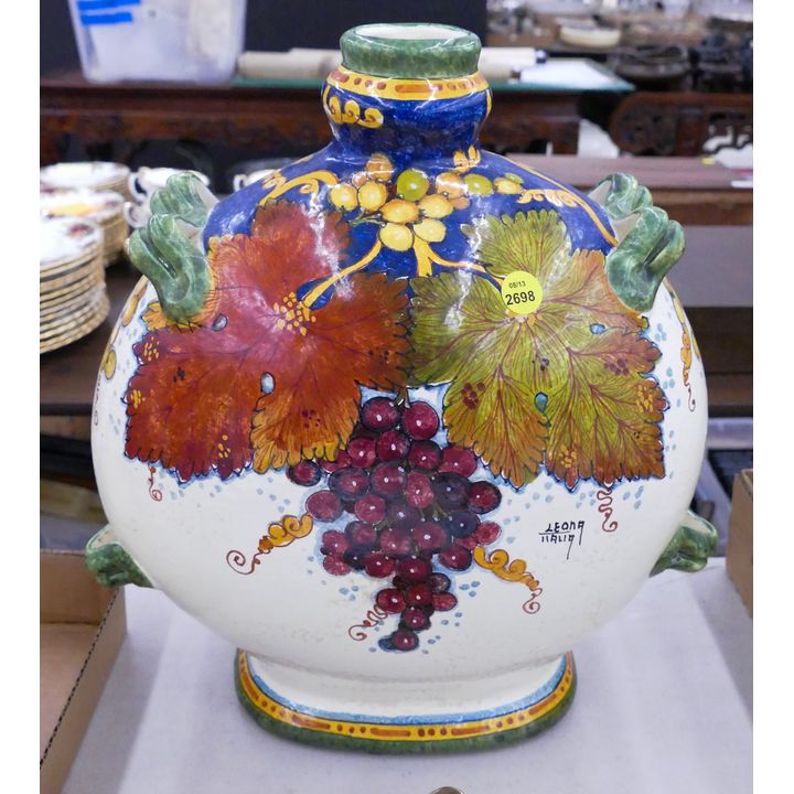 Leona Italian Faience Large Jug- 15''