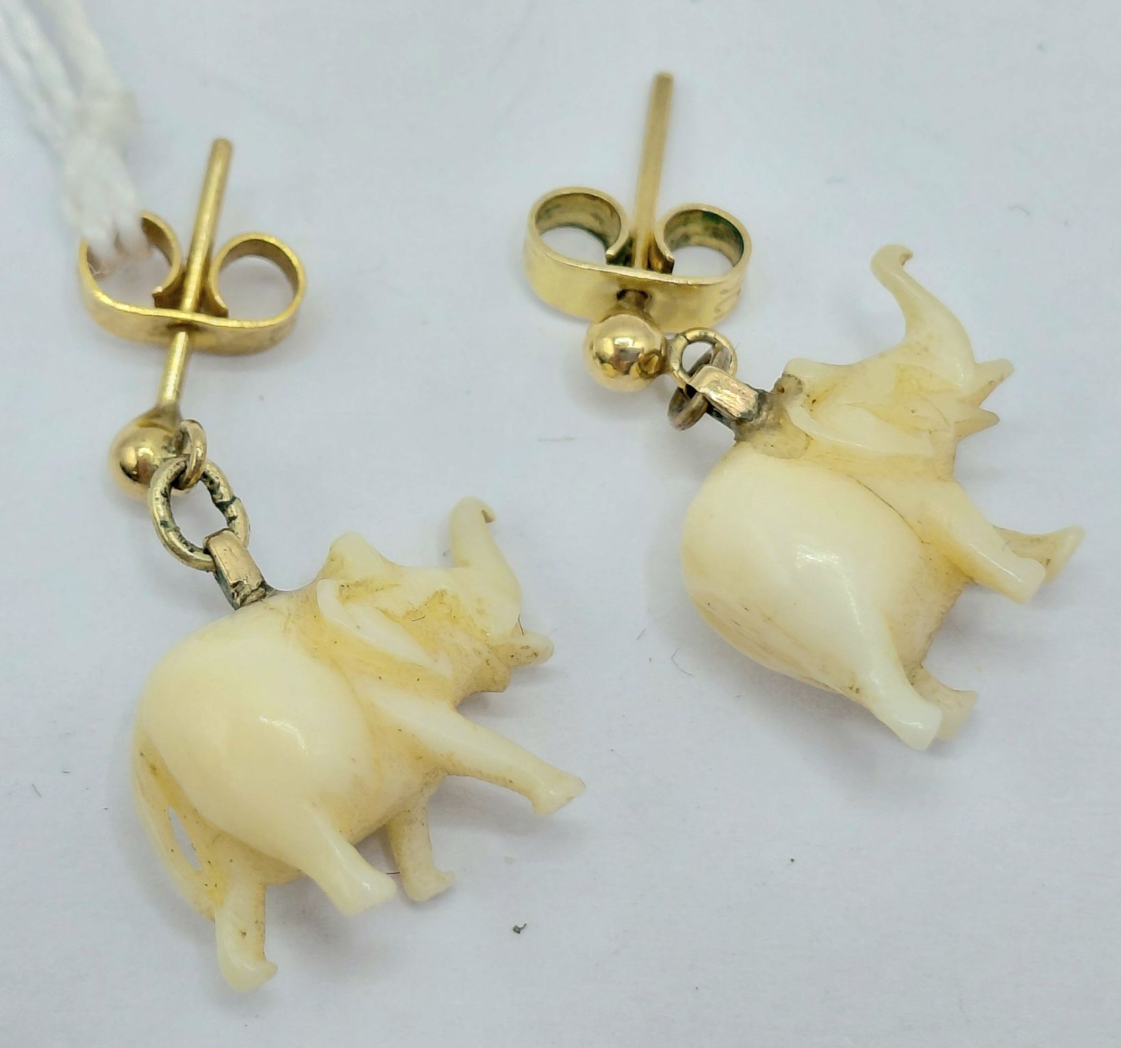 9ct Elephant Earrings