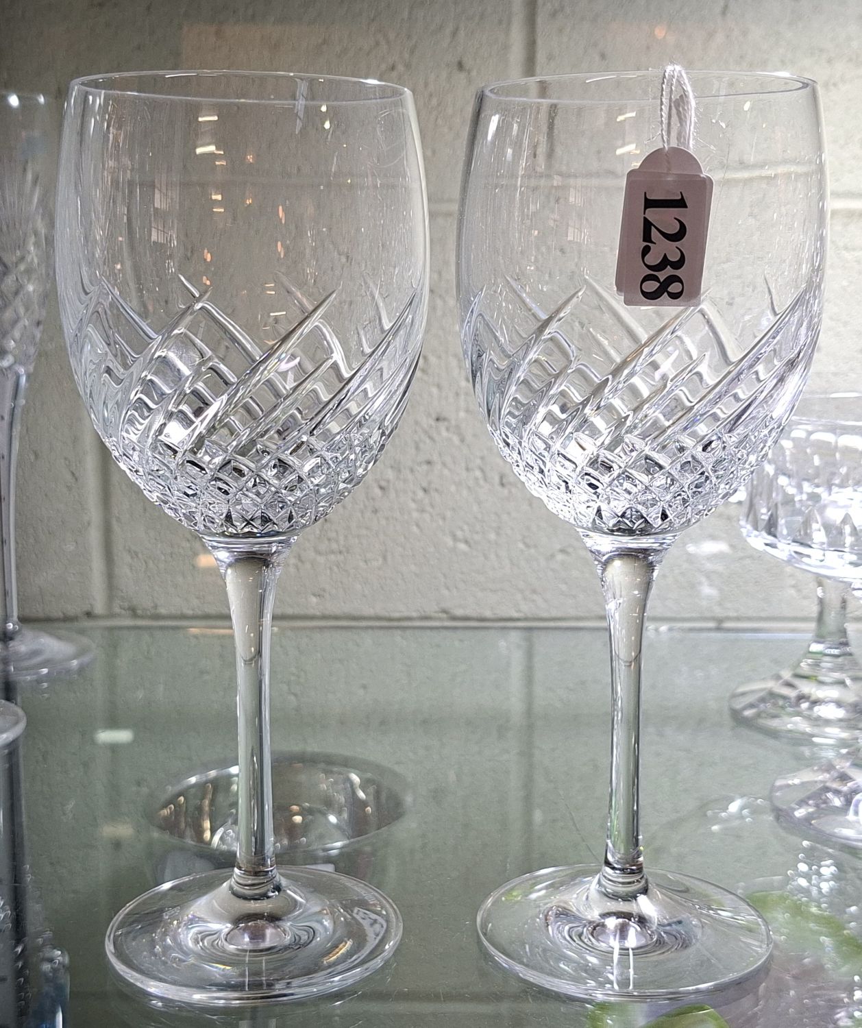 WATERFORD CRYSTAL WINE STEMS