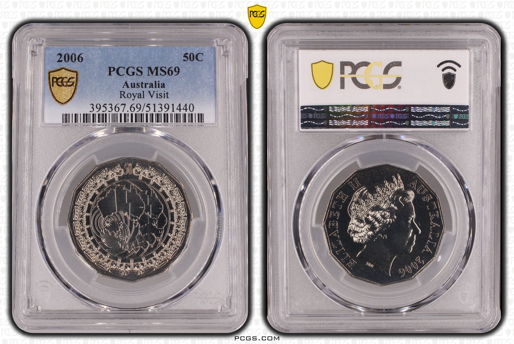 Royal Visit, Fifty Cent, 2006, PCGS MS69