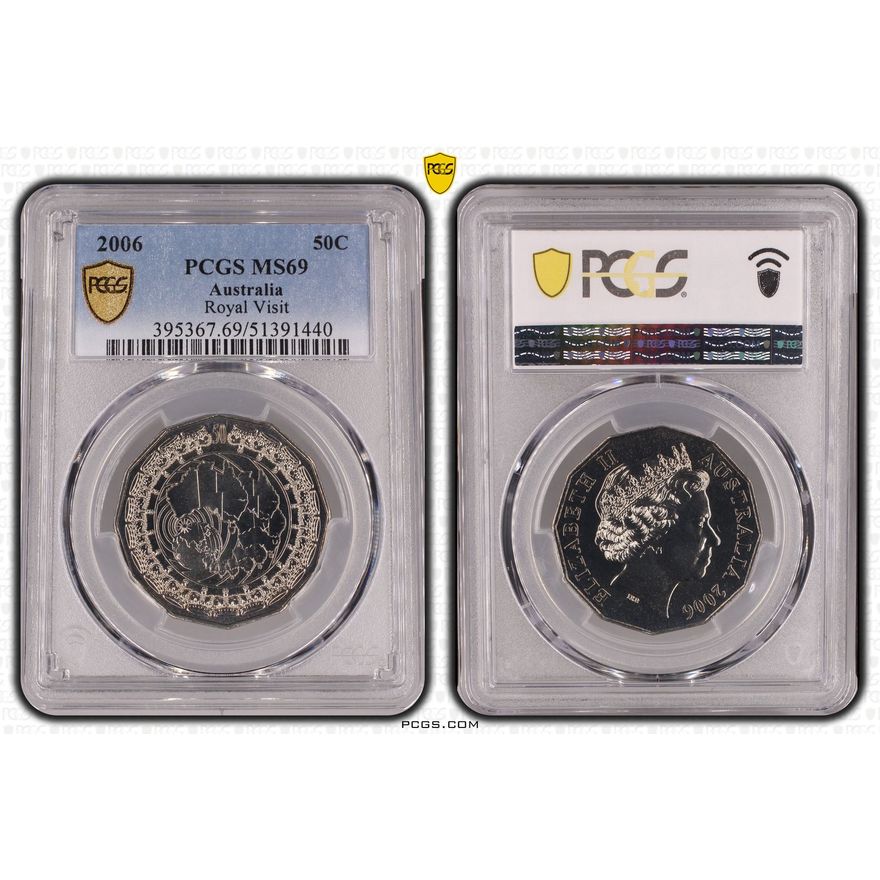 Royal Visit, Fifty Cent, 2006, PCGS MS69