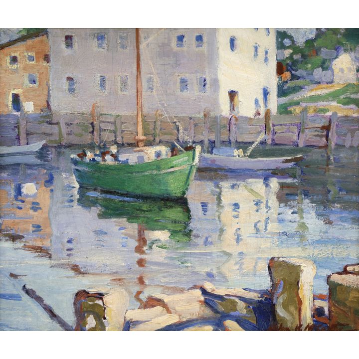 Helen Kiner McCarthy ''The Shamrock'' 1920's Oil
