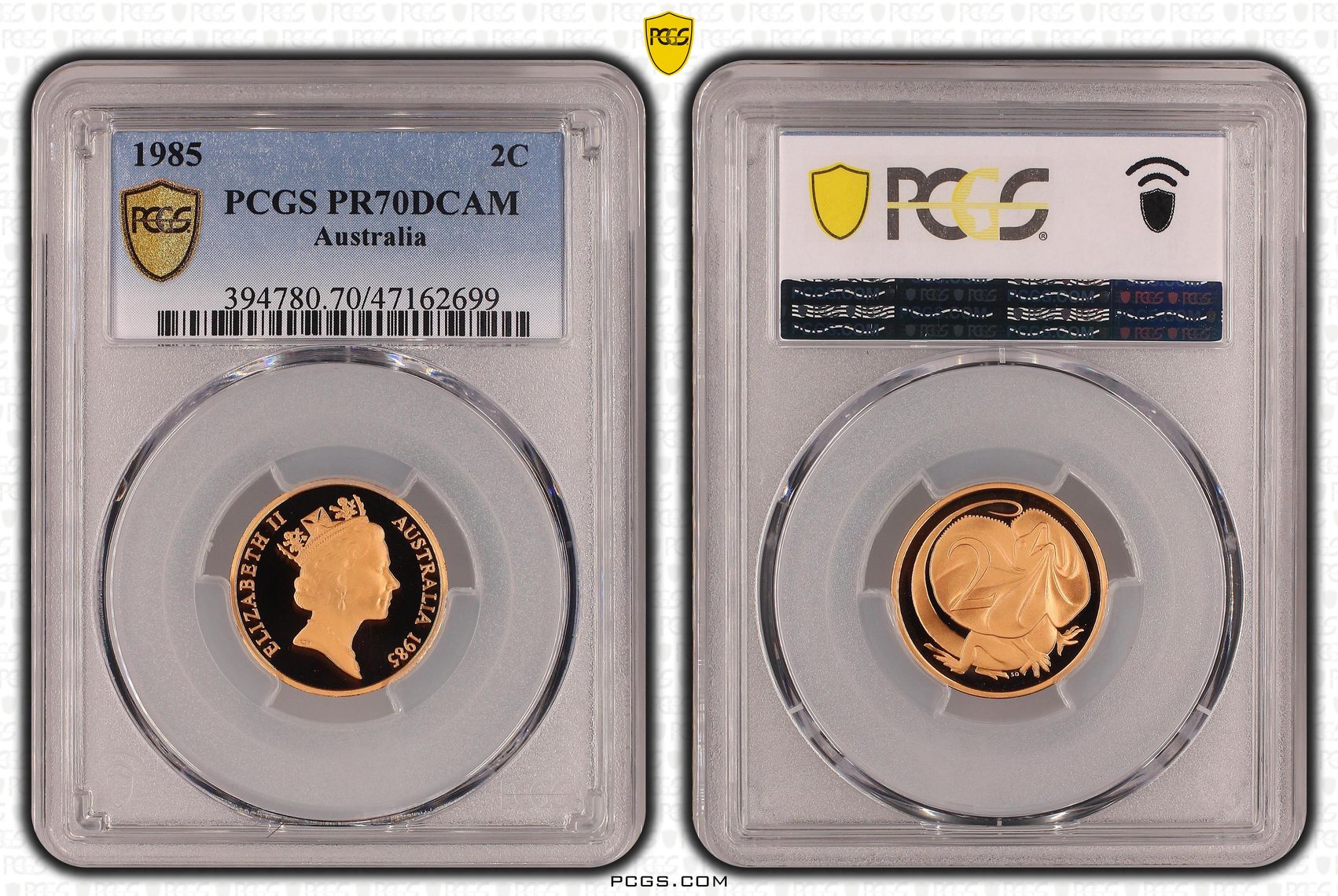 Elizabeth II, Two Cent, 1985, PCGS PR70DCAM