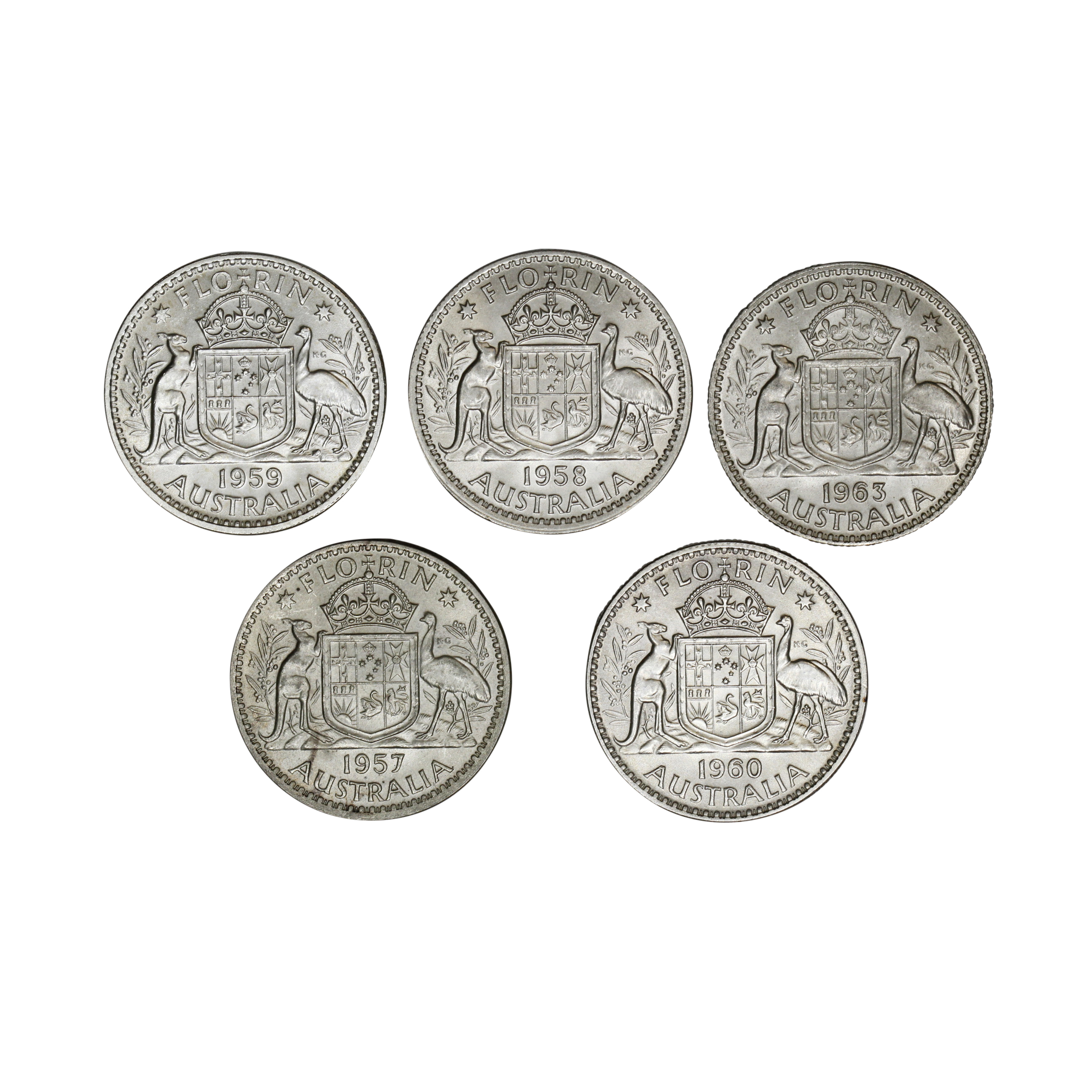 1108. · Group, George VI, Florin, UNC - CHU