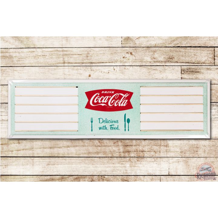Drink Coca Cola Menu Board Tin Sign