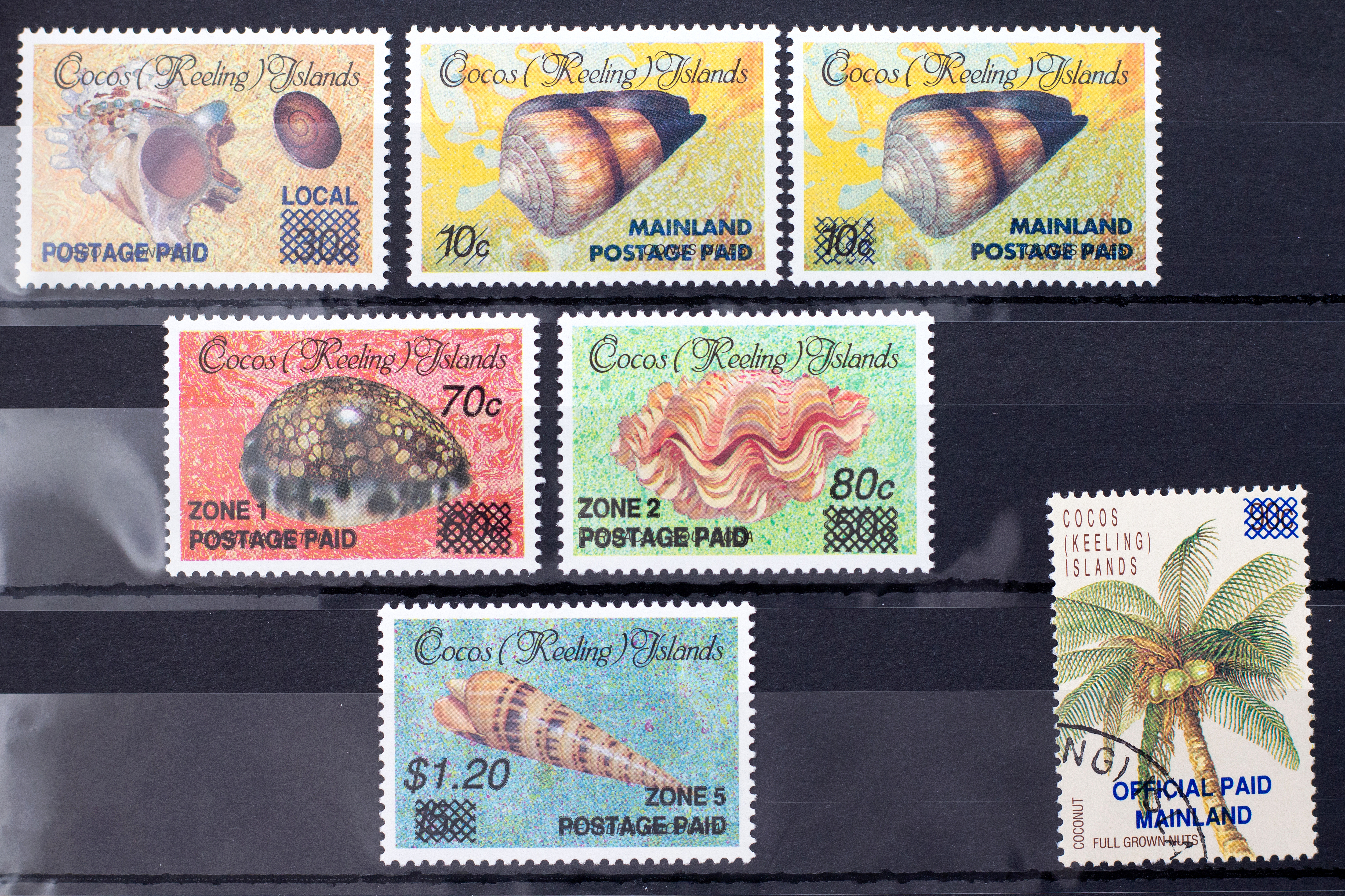 Keeling Cocos Islands, Overprints, 1990, Fine