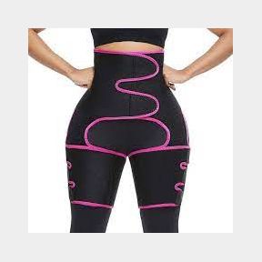 Waist and Thigh Trimmer Body Shaper Weight Loss Butt Lifter - Black / Pink - XL --51464/5174-CE 1