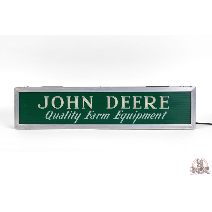 John Deere Quality Farm Equipment Reverse Lighted Sign TAC 9