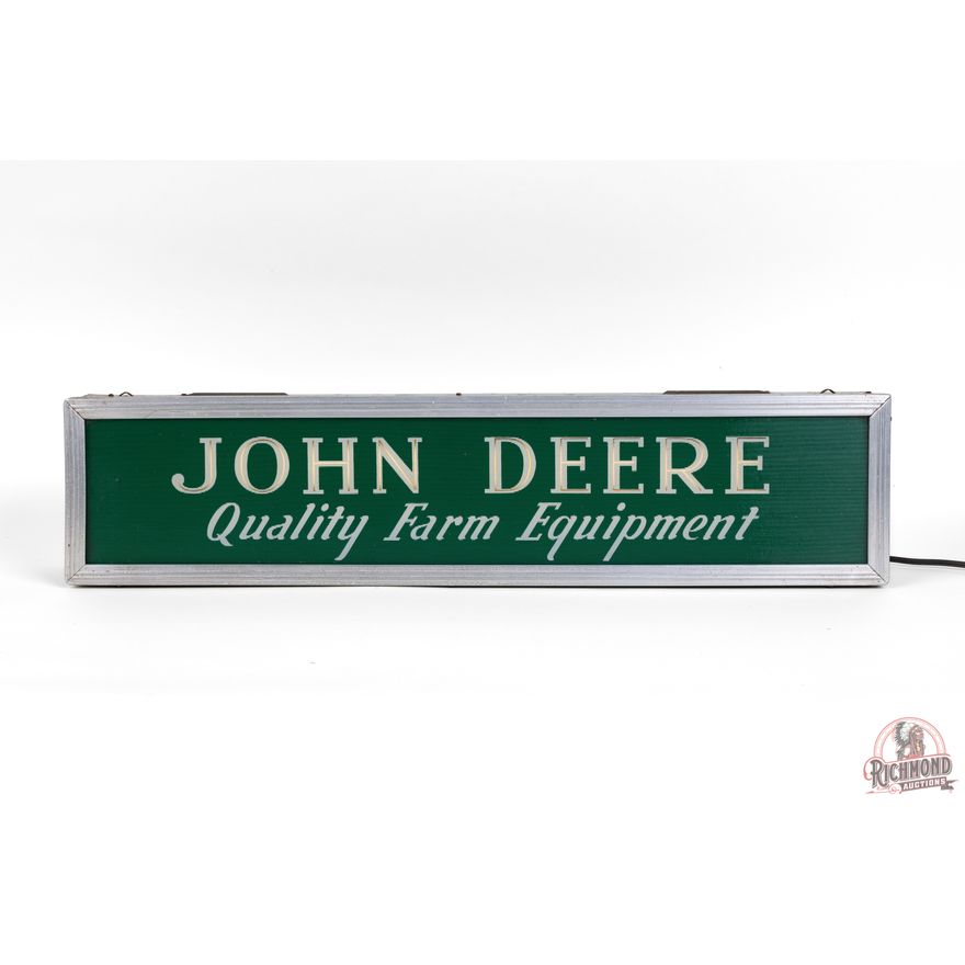 John Deere Quality Farm Equipment Reverse Lighted Sign TAC 9