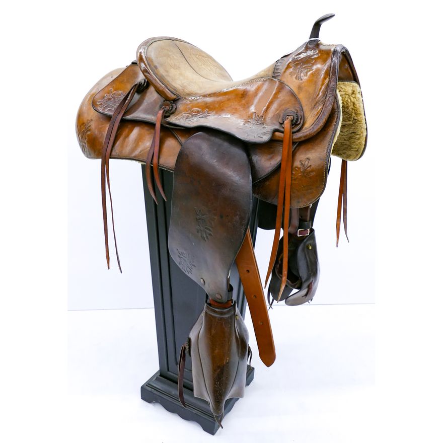 F.O. Baird Ladies Astride Leather Horse Saddle