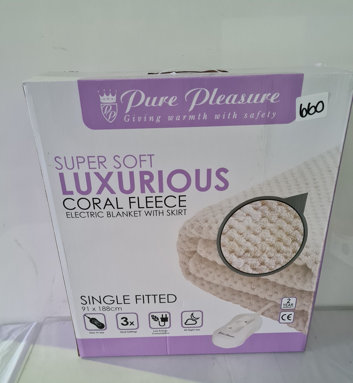 Pure Pleasure - Full-Fit Coral Fleece Electric Blanket - Single | Cape  Auctioneers