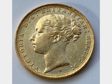 1881 VICTORIA SYDNEY MINT YOUNG HEAD GOLD SOVEREIGN