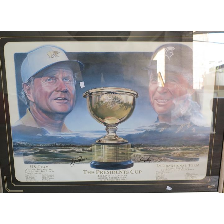 PRESIDENT CUP SIGNED POSTER, LIMITED EDITION,