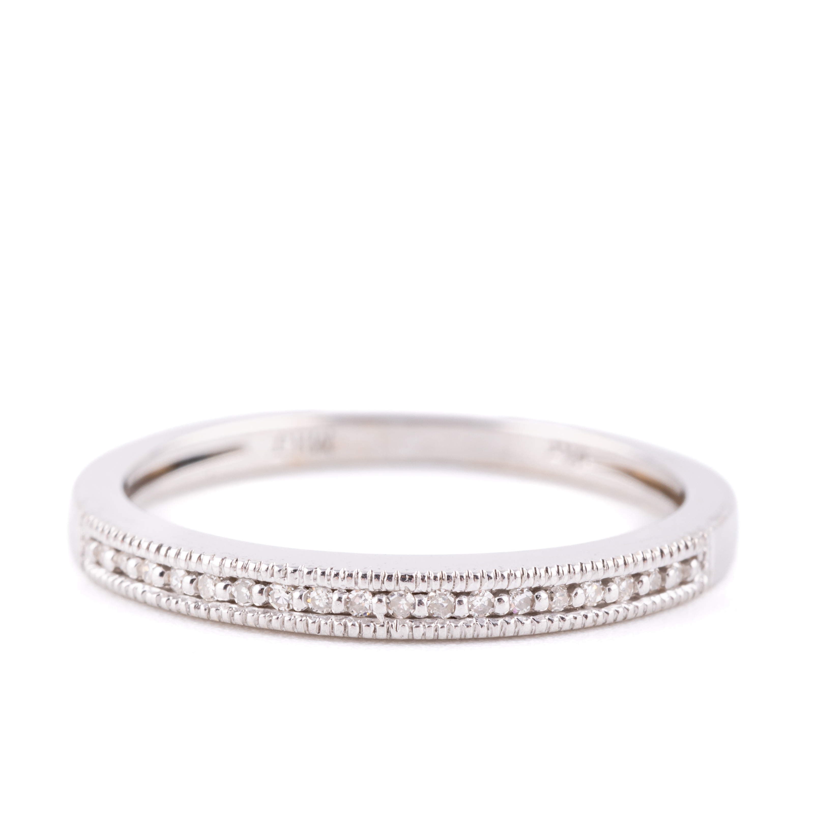 328 · Diamond Band 10ct White Gold