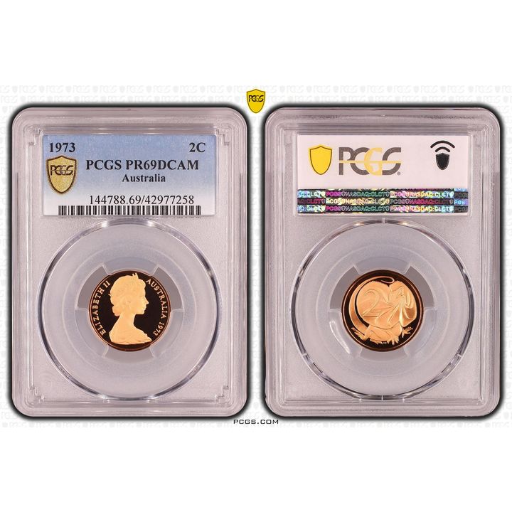 Elizabeth II, Two Cent, PR69DCAM , 1973
