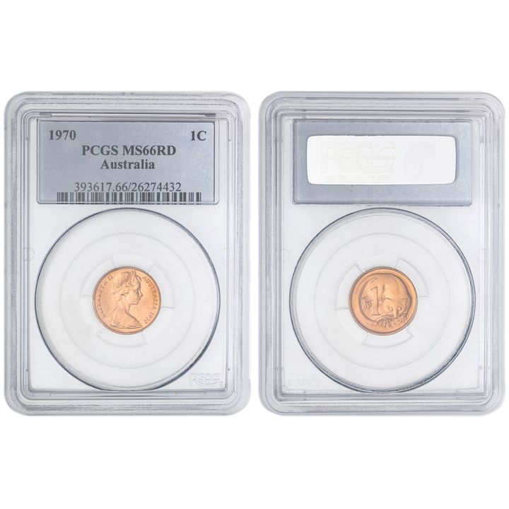 KM-62, One Cent, 1970, PCGS MS66RD