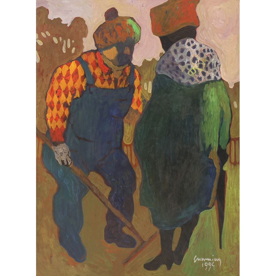 William Cumming ''Talking'' 1994 Tempera