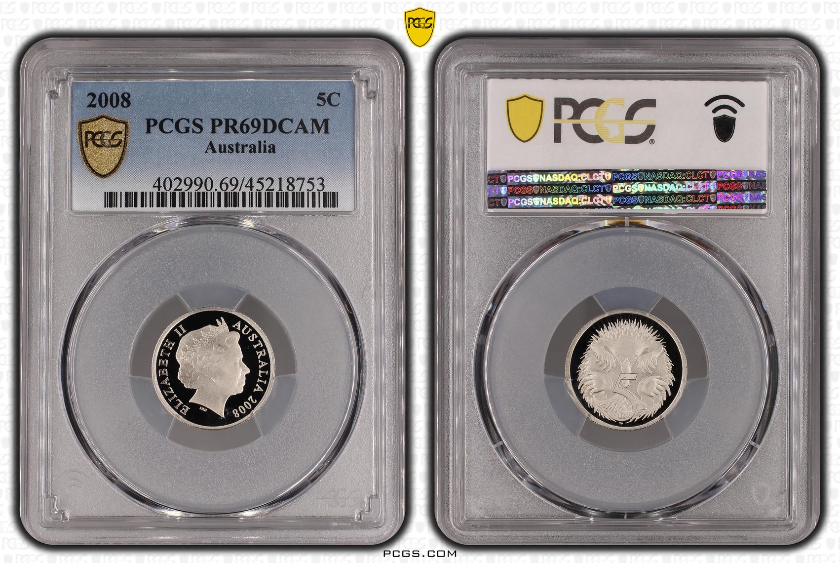 , Five Cent, 2008, PCGS PR69DCAM