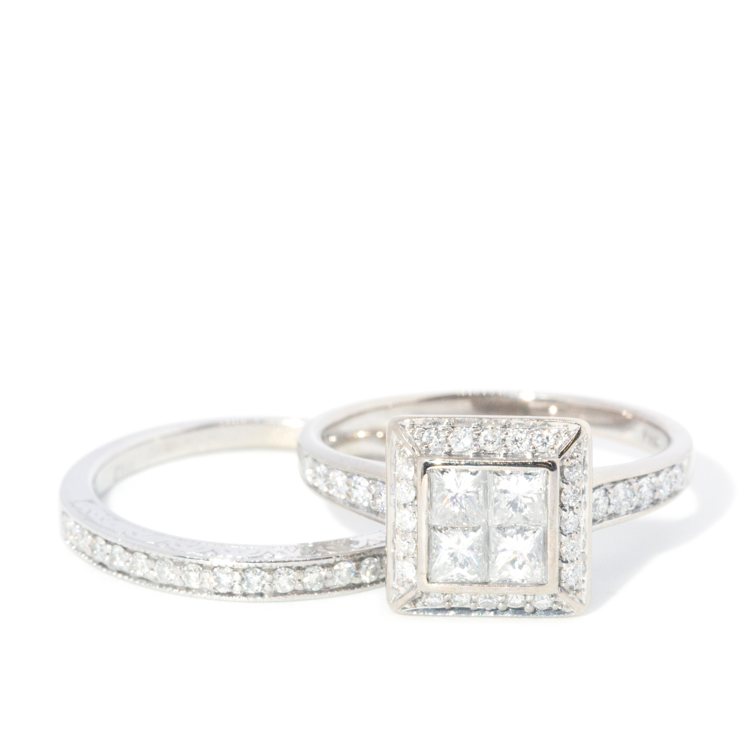 Two Diamond Ring 14 & 18ct Gold