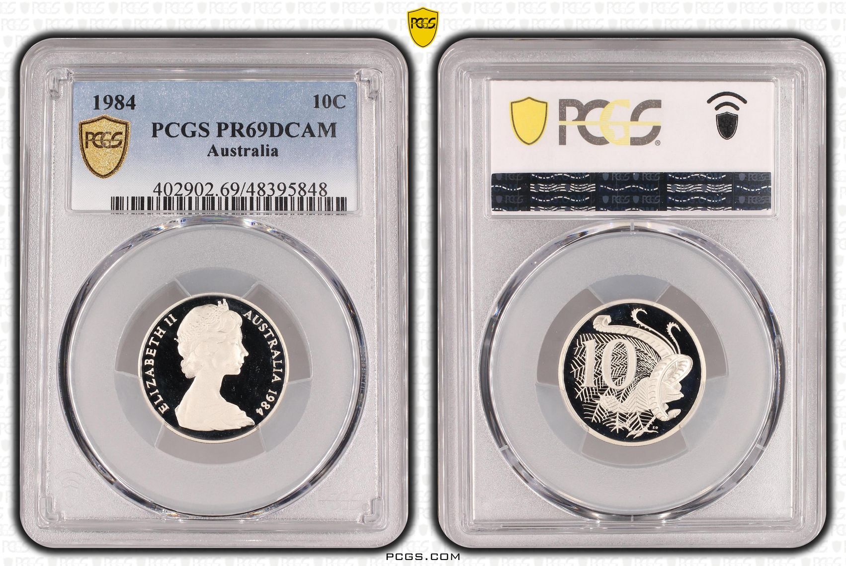 Ten Cent, 1984, Pcgs Pr69dcam