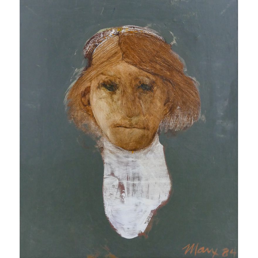 Robert Marx ''Sarah'' 1984 Oil on Canvas