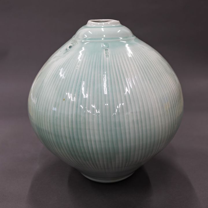 Greg Barron - Celadon floor vase