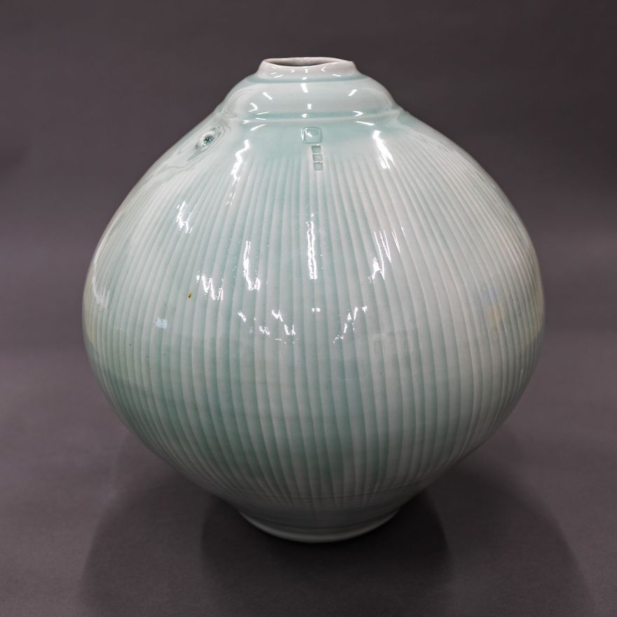 Greg Barron - Celadon floor vase