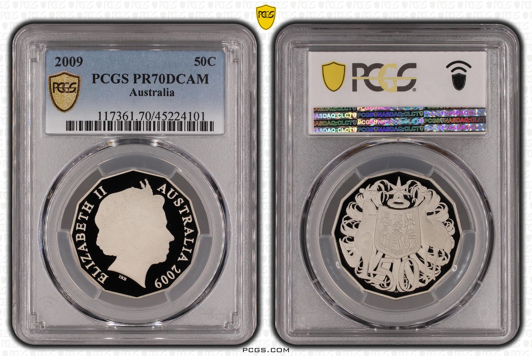 2009 Australia Fifty Cent, 50c PCGS - PR70DCAM POP 28/0 -101