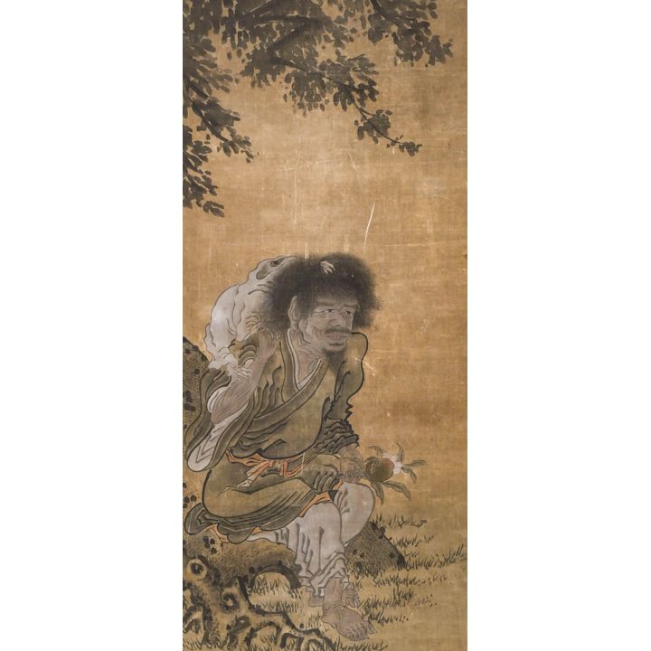 Japanese Meiji Scroll Painting of Liu Hai