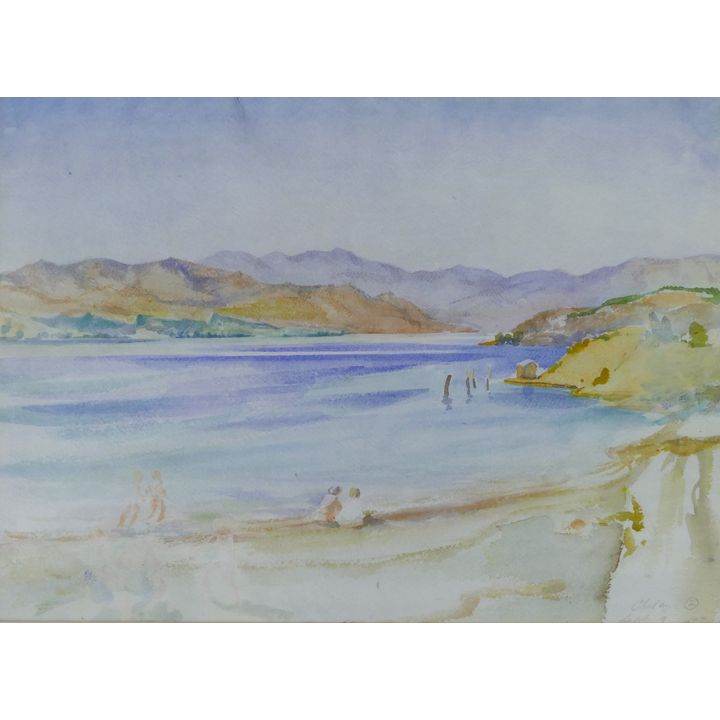 Viola Patterson ''Chelan'' 1944 Watercolor