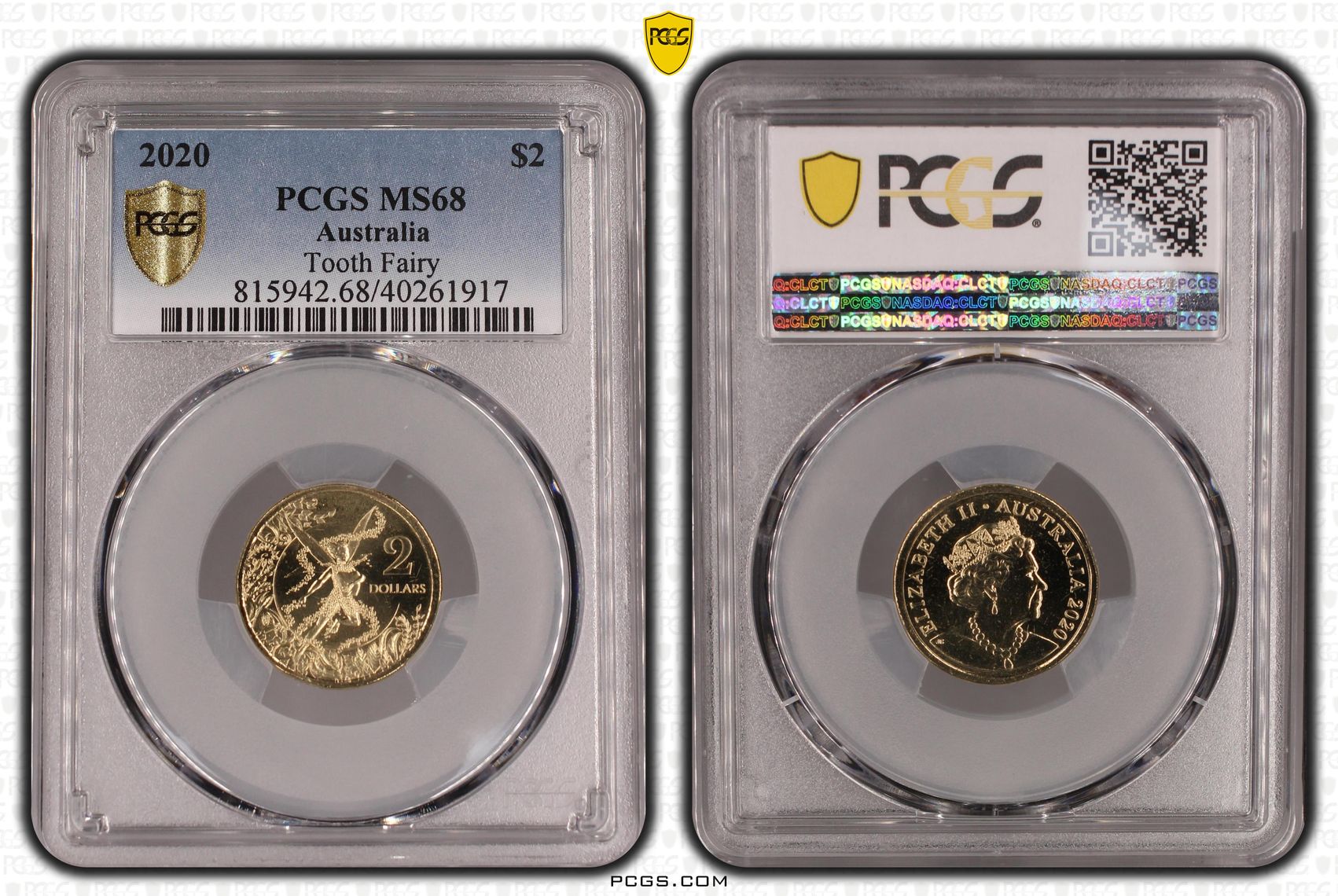 Tooth Fairy, Two Dollar, 2020, PCGS MS68