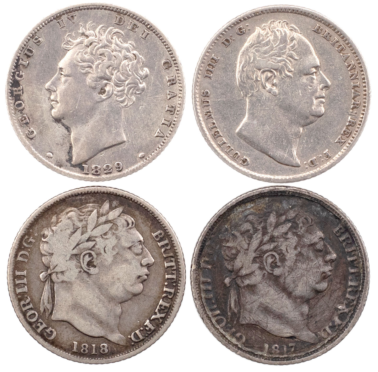 Great Britain, George III, Sixpence, 1817, Fine