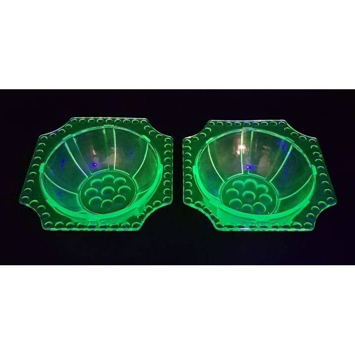 Uranium Glass Bowls (x2)