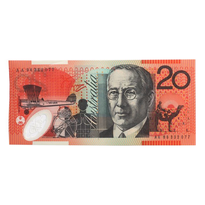 First Prefix - Fraser/Evans, Twenty Dollar, 1994 Uncirculated