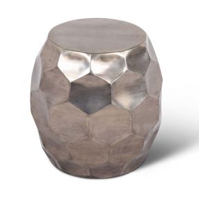 STEVE SILVER COMPANY STOMP NICKEL ROUND END TABLE - ST200EN