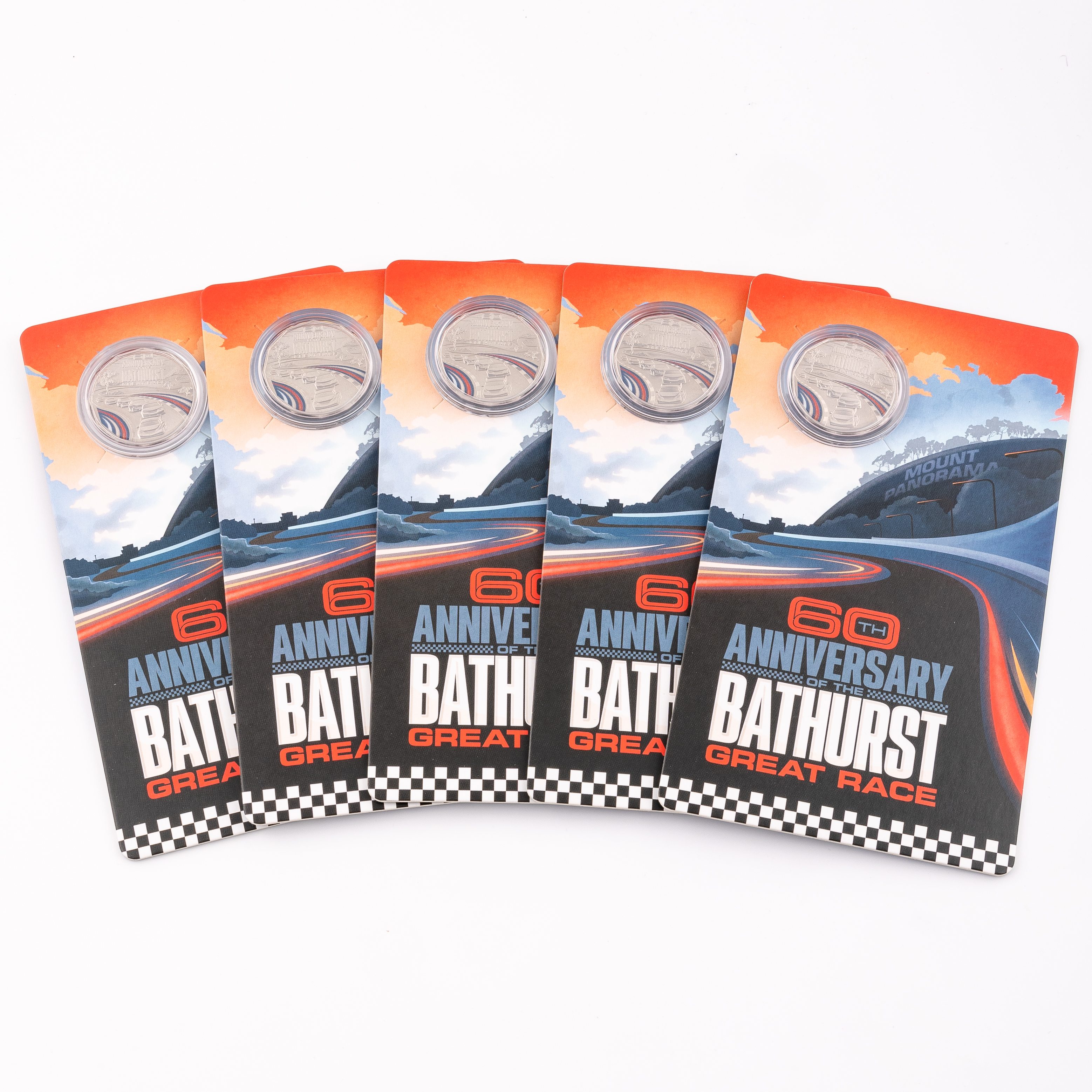 207 · Elizabeth II, 60th Anniversary - Bathurst Great Race, Fifty Cents, 2023,  UNC