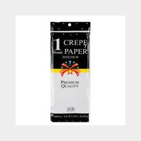 Paper Crepe Sheet White - 50 x 2m (1 Sheet)- 51743/4291